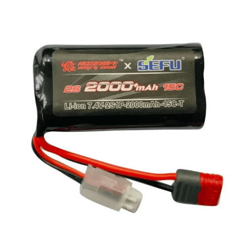 MJX 7.4V 2S 2000mAh 15C Li-ion Battery B2S20 | RC India 0