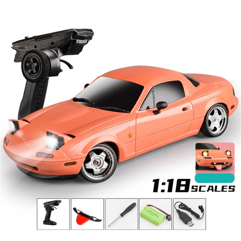 LDRC 1804 RC Drift Car RTR 1/18 Mazda MX-5 2.4G RWD Gyro (RED) 0