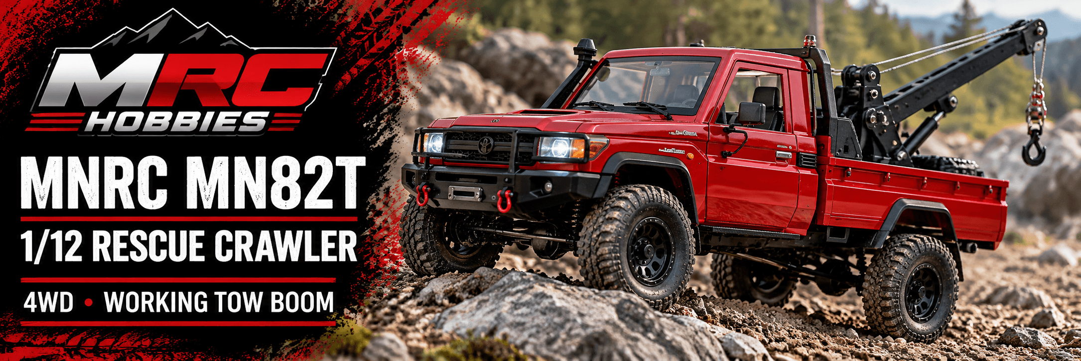 MNRC MN82T 1/12 RC Rescue Truck: Off-Road Driving Meets Working Recovery Gear