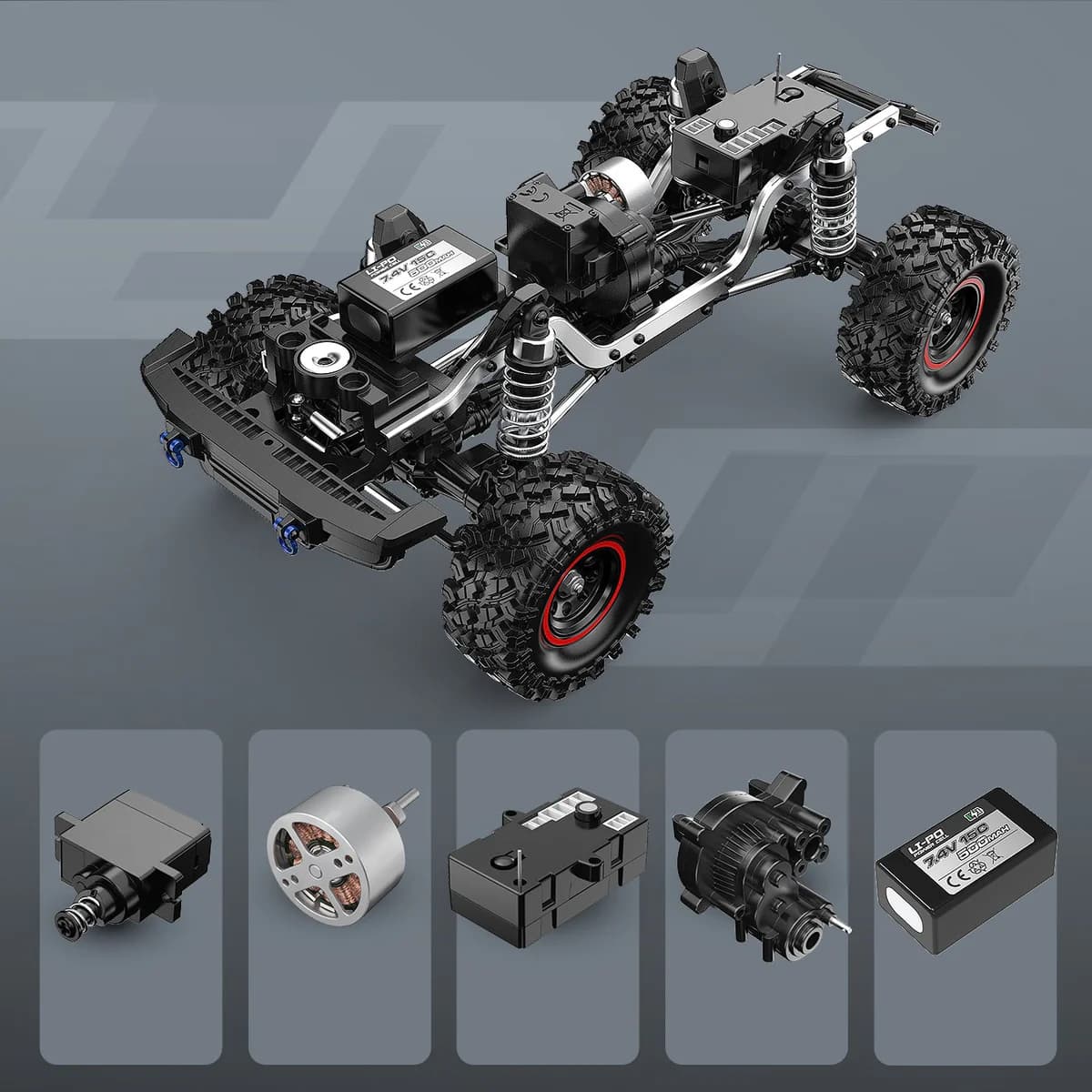 MJX Hyper Go H18P 1:18 Ford Bronco R Off road Crawler 4WD Brushless RC Car 2