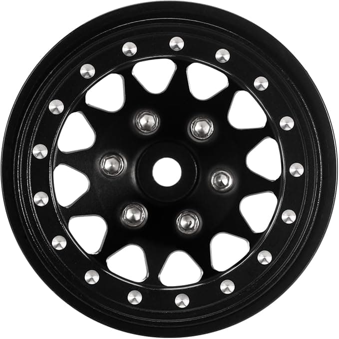 1.3 Beadlock Rims Aluminium Wheels Rims for SCX24 TRX4M 1/24 1/18 RC Crawler Car 0