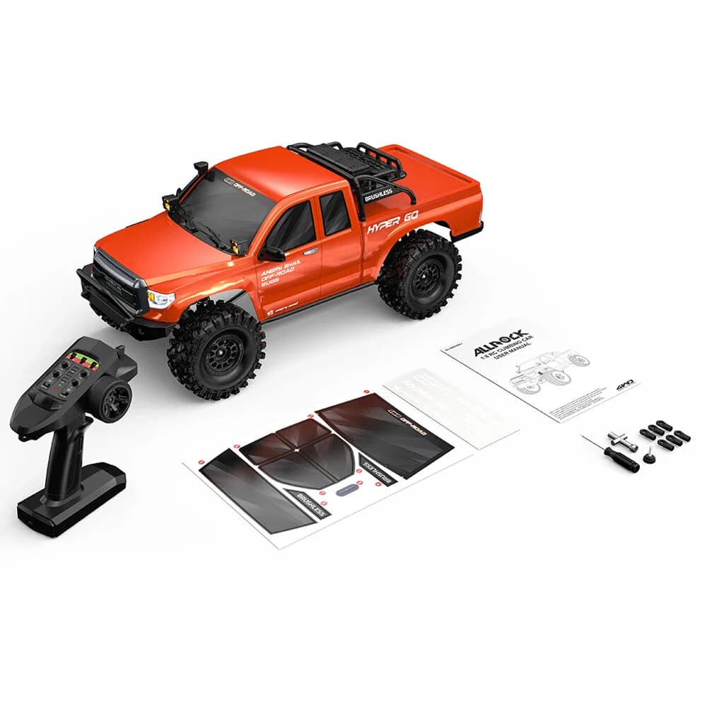 MJX H8E 1/8 4WD Brushless RC Crawler – 2.4GHz 8CH Off-Road Truck with Dual Diff Locks & 2-Speed Transmission 8