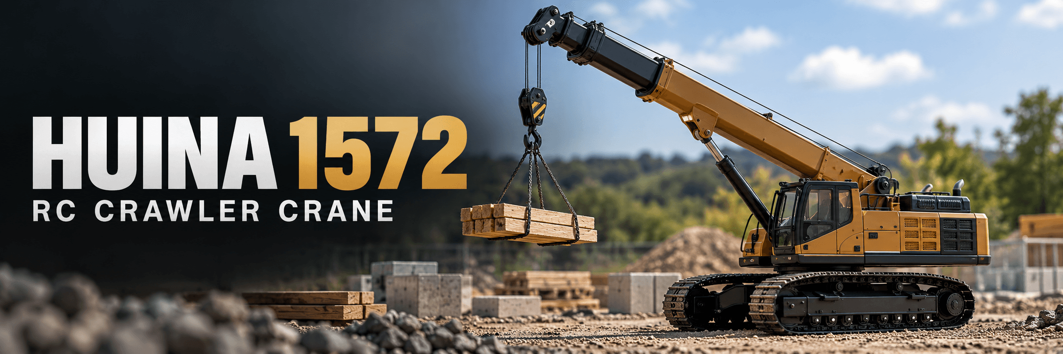 Huina 1572 RC Crawler Crane: Bring Lifting Operations to Your Mini Construction Site