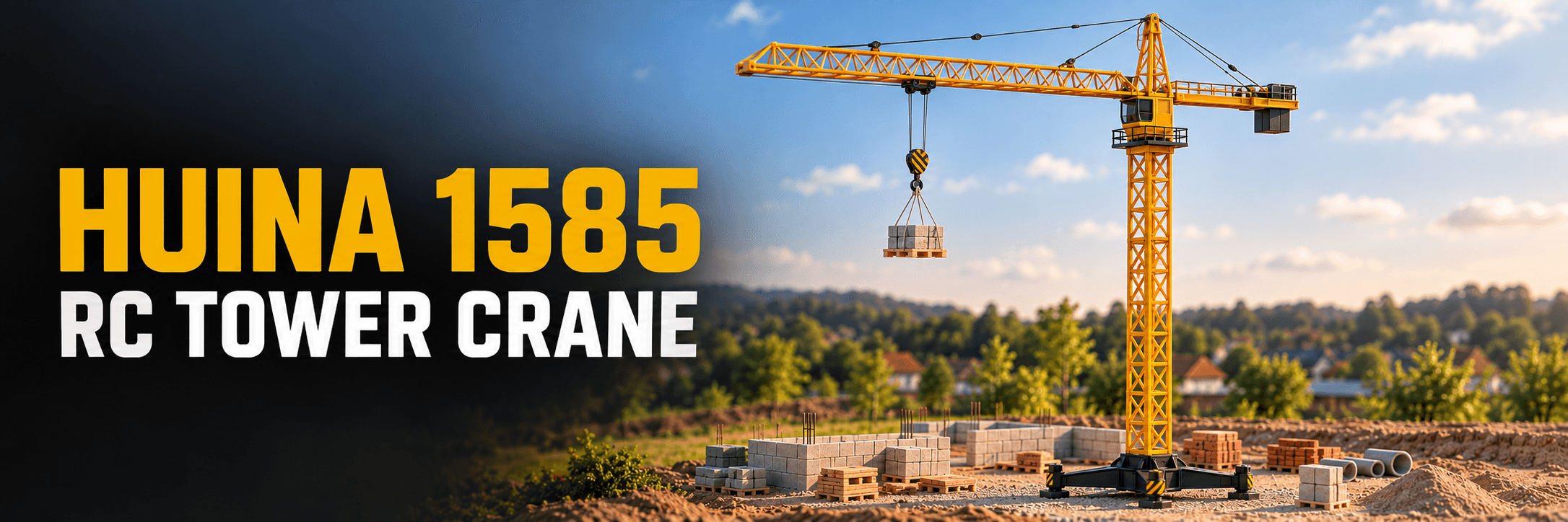 Huina 1585 RC Tower Crane: Build a Construction Site That Reaches Higher