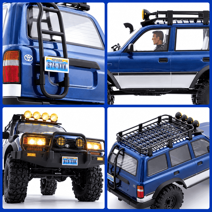 FMS FCX10 LC80 Pro V2 1/10 Toyota Land Cruiser 80 Brushless RC Crawler | India 1