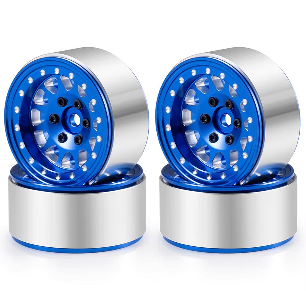 MORLORDY 4Pcs 1.0 Beadlock Wheel 30mm for Axial SCX24 Gladiator Deadbolt Bronco C10 JLU 1/24 RC Crawlers Upgrade Parts 0