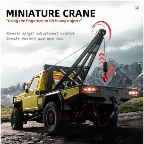 MNRC MN82T simulation full ratio 1:12 pickup truck rescue trailer model four-wheel drive off-road RC 4