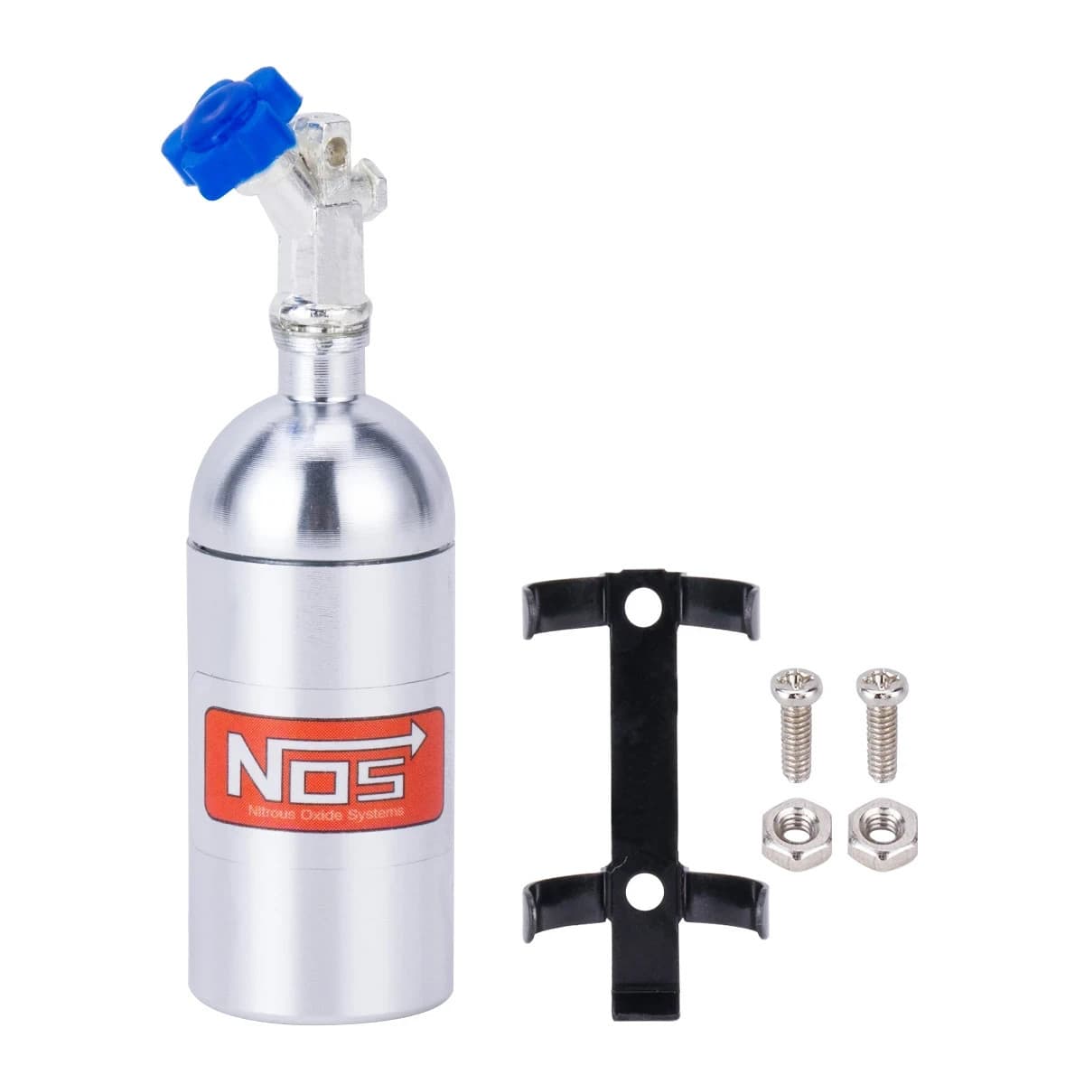 RC 1/10 Scale Nitrous Bottle NOS Nitro W/ Holder + Hose 1
