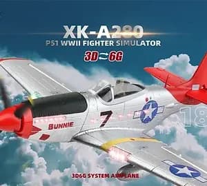 Wltoys A280 WLTOYS XK A280(P51 Mustang) 560mm RC Aircraft/Fighter Plane- India 1