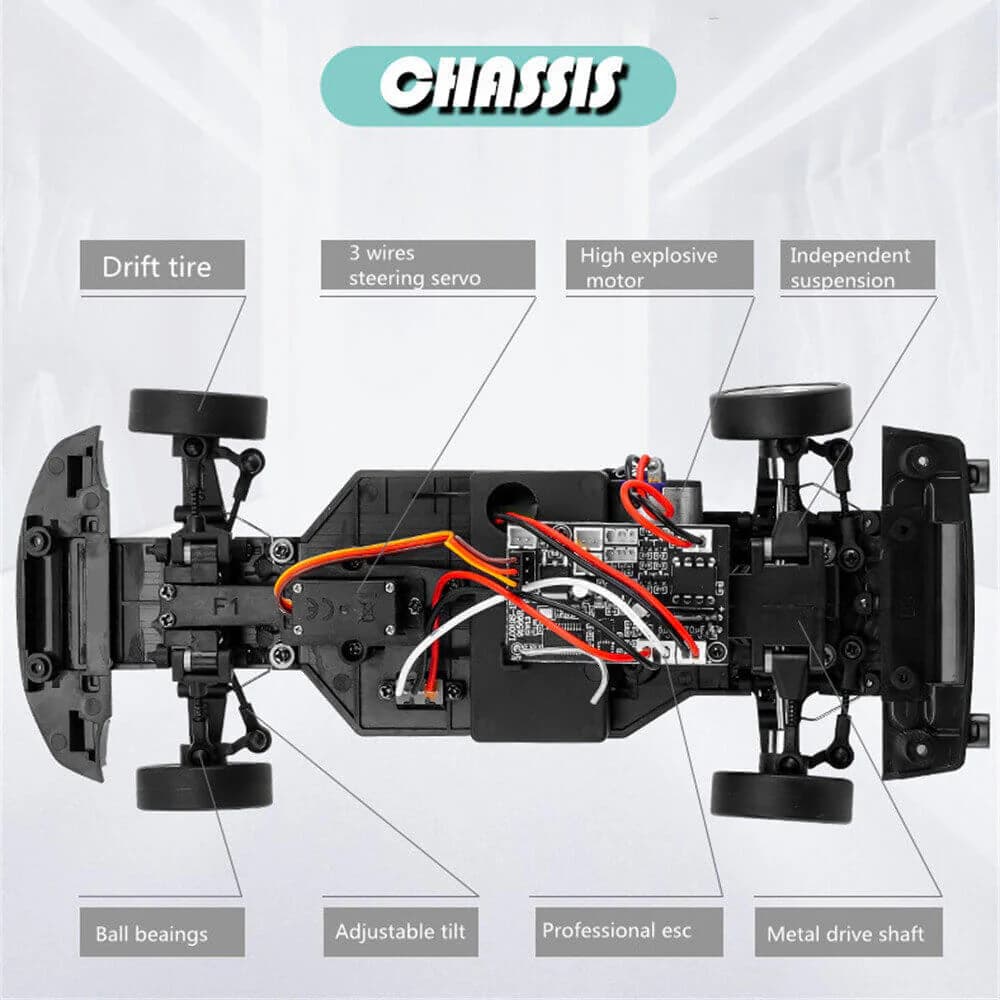 LDRC 1804 RC Drift Car RTR 1/18 Mazda MX-5 2.4G RWD Gyro (BLUE) 1